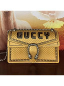 Gucci Calfskin Guccy Dionysus Small Shoulder Bag Gold 2018