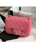 Chanel Lambskin & Gold-Tone Metal Flap Bag AS1786 Pink 2020