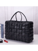 Bottega Veneta Padded Cassette Maxi-Woven Nappa Lambskin Large Tote Bag Black 2020