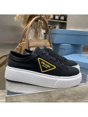 Prada Nylon Low-top Sneakers Black/Yellow 2021