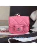 Chanel Quilted Lambskin Airpods Pro Case with Chain AP1739 Pink 2020