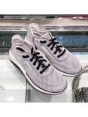 Chanel Mesh and Fabric Sneakers G34763 Grey 2019