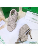 Bottega Veneta BV Board Sandals in ntrecciato Nappa leather 9cm Heel Off-White 2020