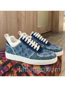 Louis Vuitton Trainer Denim Low-Top Sneakers Blue 2020