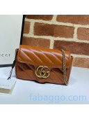 Gucci GG Marmont Matelassé Super Mini Bag 476433 Brown 2020