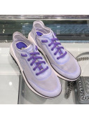 Chanel Mesh and Fabric Sneakers G34763 Purple 2019