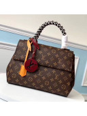 Louis Vuitton Monogram Canvas Cluny MM Braided Top Handle Bag M44669 2019