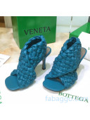 Bottega Veneta BV Board Sandals in ntrecciato Nappa leather 9cm Heel Sky Blue 2020