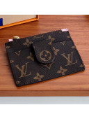 Louis Vuitton Monogram Canvas Porte Cartes Double Zipped Card Holder M66531 Pink 2019