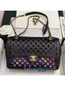 Chanel Cutout Calfskin Flap Bag AS2370 Gold 2020