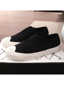Chanel Vintage Canvas Slip-on Sneakers Black 2020