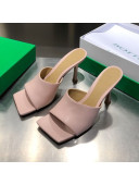 Bottega Veneta Stretch Calfskin Heel Sandals 9cm Light Pink 2021