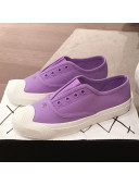 Chanel Vintage Canvas Slip-on Sneakers Purple 2020