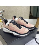 Chanel Fabric & Suede Sneakers G38290 Pink/Beige 2021