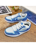 Nike Air Jordan Crystal Allover Low-top Sneakers White/Blue 02 2021
