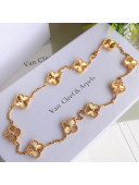 Van Cleef & Arpels Ten-Clovers Necklace Gold 2021 86