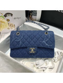 Chanel Denim Medium Flap Bag AS2071 Blue 2020