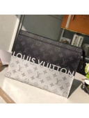 Louis Vuitton Monogram Eclipse Split Coated Canvas Pochette Voyage MM M63039 2018
