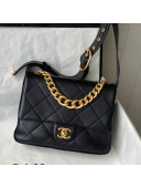 Chanel Calfskin Flap Bag with Buckle Strap AS2842 Black 2021