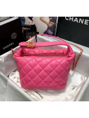 Chanel Quilted Leather Large Hobo Bag With Gold-Tone Metal AS1747 Rosy 2020