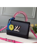 Louis Vuitton Epi Leather Twist MM Bag With Plexiglass Handle M56112 Black 2020