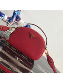 Prada Odette Saffiano Leather Bag 1BH123 Red 2019