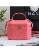 Chanel Lambskin Small Vanity Case AS2630 Pink 2021