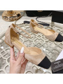 Chanel Suede Open Shoe/Ballerinas G38256 Beige 2021 