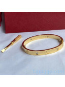 Cartier Four Crystal Bracelet Gold 2020(Top Quality)
