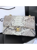 Chanel Python Leather Medium Classic Double Flap Bag 1