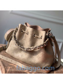 Louis Vuitton Mahina Muria Bucket Bag in Monogram Perforated Calfskin M55798 Beige 2020