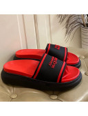 Alexander Mcqueen Flat Slide Sandals Red 2021 03