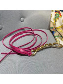 Bottega Veneta Calfskin Belt 1.6cm with Twisted Buckle Pink 2021