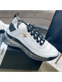 Chanel Suede Sneakers White 2021 02