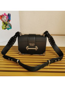 Prada Leather Prada Cahier Bag 1BD045 Black/Silver 2021