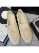 Chanel Pearl Loafers G35698 White 2020