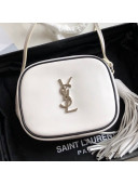Saint Laurent Blogger Calfskin Mini Camera Shoulder Bag 425317 White 2019