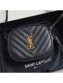 Saint Laurent Blogger Mini Camera Shoulder Bag in Monogram Leather 425317 Black/Gold 2019