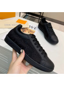 Louis Vuitton LUXEMBOURG Trainers Sneakers in Transparent Textile Black 2020（For Women And Men）