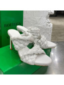 Bottega Veneta The Curve Raffia Heel Sandals 9.5cm White 2021