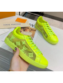 Louis Vuitton LUXEMBOURG Trainers Sneakers in Transparent Textile Green 2020（For Women And Men）