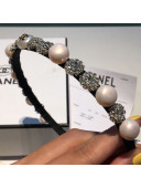 Chanel Pink Pearls and Crystal Headband 2019