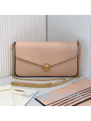 Fendi Leather Wallet on Chain WOC with Pouches/Mini Bag Pink 2020