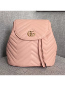 Gucci GG Marmont Matelassé Backpack 528129 Pink 2018