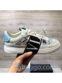 Valentino VL7N Sneaker with Banded Calfskin and Print Blue/Black 2020 (For Women and Men) 