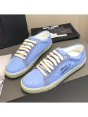 Saint Laurent Canvas Sneakers Blue 2021 05