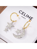 Celine Crystal Star Moon Earrings 2021 07