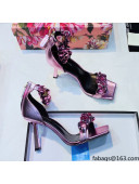 Versace Medusa Chain Nappa Leather Sandals 9.5cm Heel Pink 2021