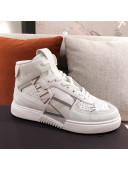 Valentino VL7N Calfskin High-Top Sneaker with Print Bands White 07 2021