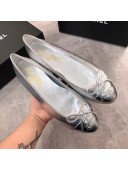 Chanel Lambskin Leather Ballerinas Silver 2019